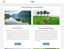 Tablet Screenshot of bangladeshtourismguide.com
